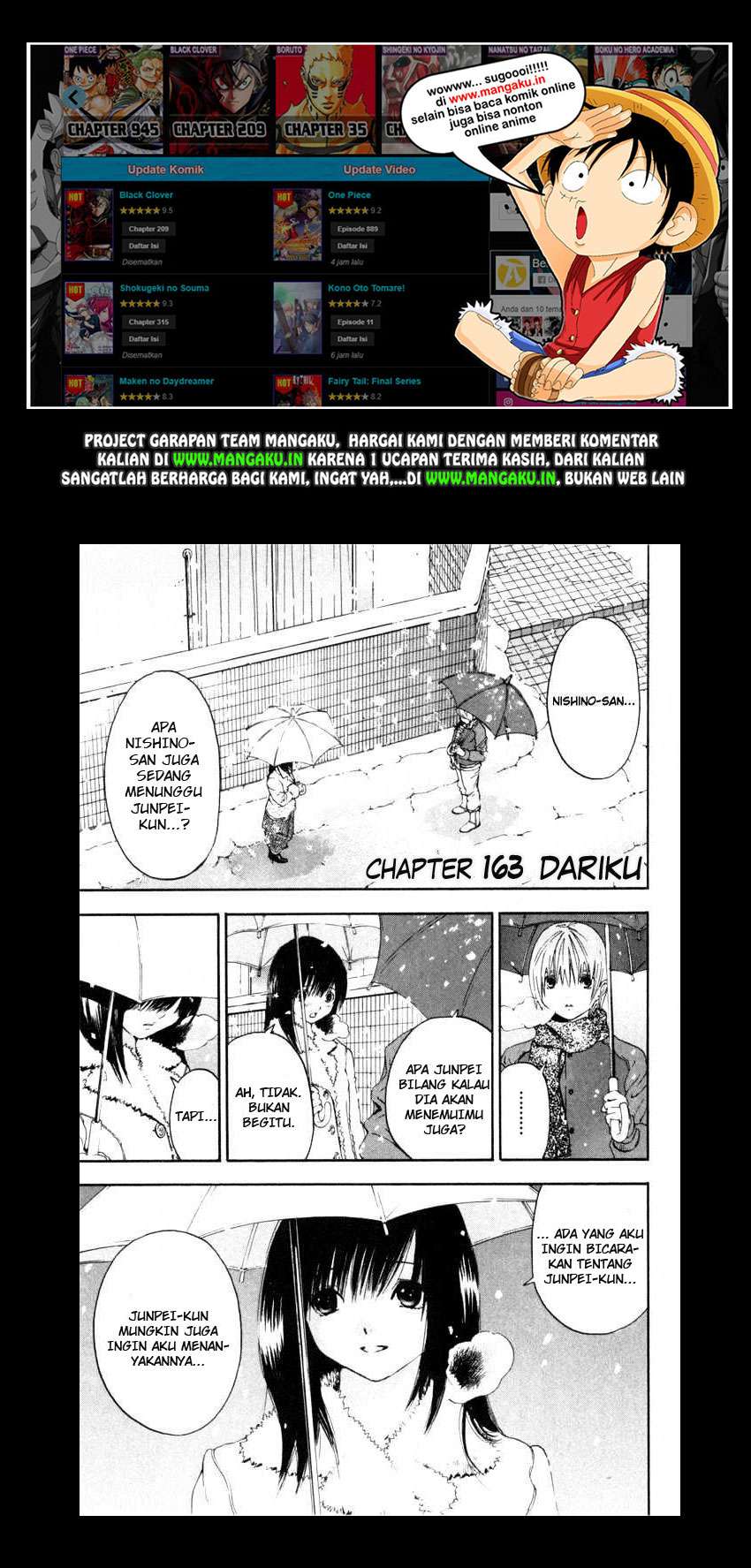 Baca Manga Ichigo 100% Chapter 163 Gambar 2