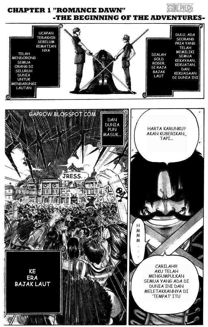 Baca Komik One Piece Chapter 1 Gambar 1