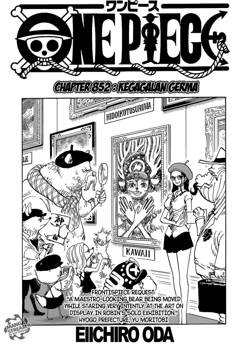 Baca Komik One Piece Chapter 852 Gambar 1