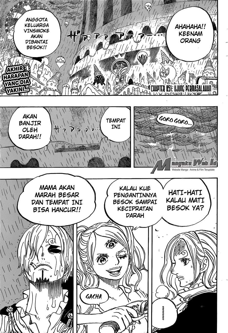 One Piece Chapter 851 Gambar 5