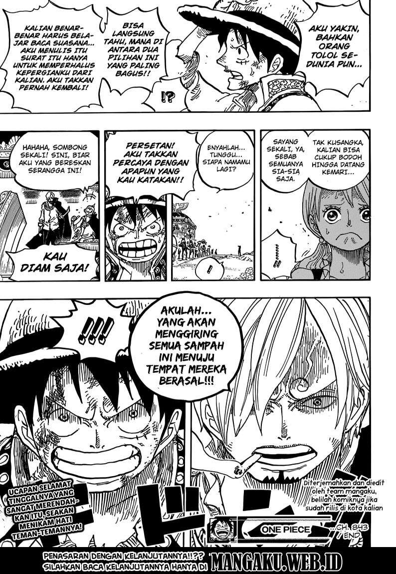 One Piece Chapter 843 Gambar 17