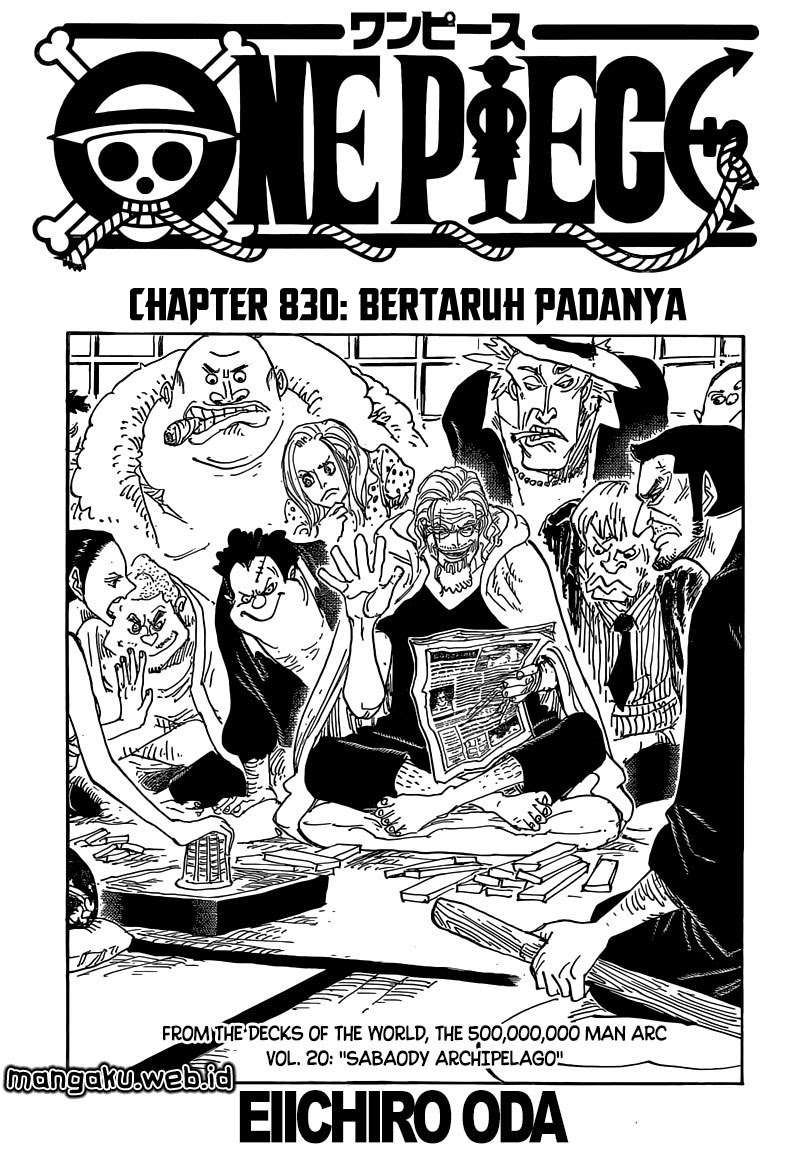 Baca Manga One Piece Chapter 830 Gambar 2