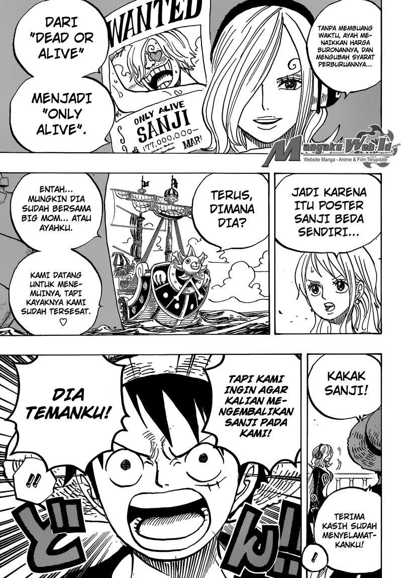 One Piece Chapter 826 Gambar 16