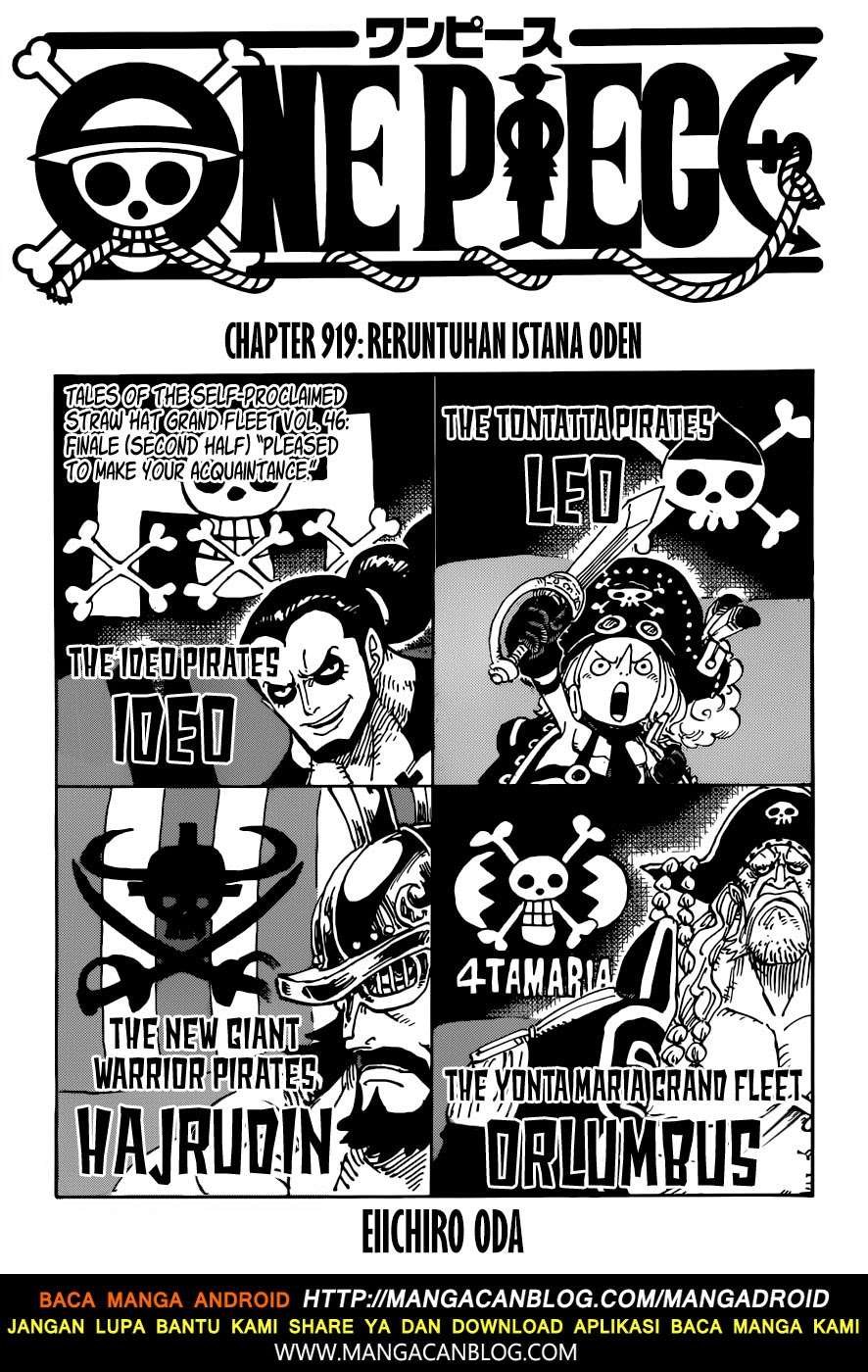 Baca Komik One Piece Chapter 919 Gambar 1