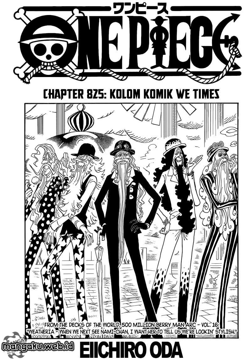 Baca Manga One Piece Chapter 825 Gambar 2