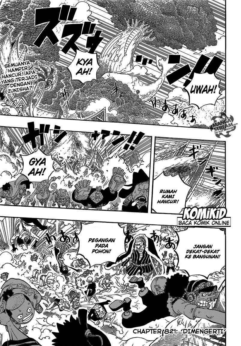 One Piece Chapter 821 Gambar 5