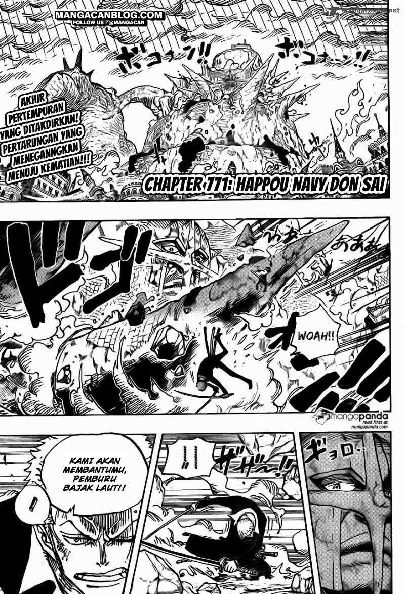 One Piece Chapter 771 Gambar 3