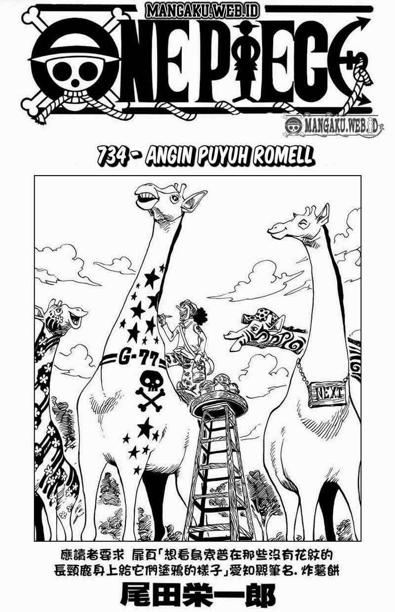 Baca Manga One Piece Chapter 734 Gambar 2