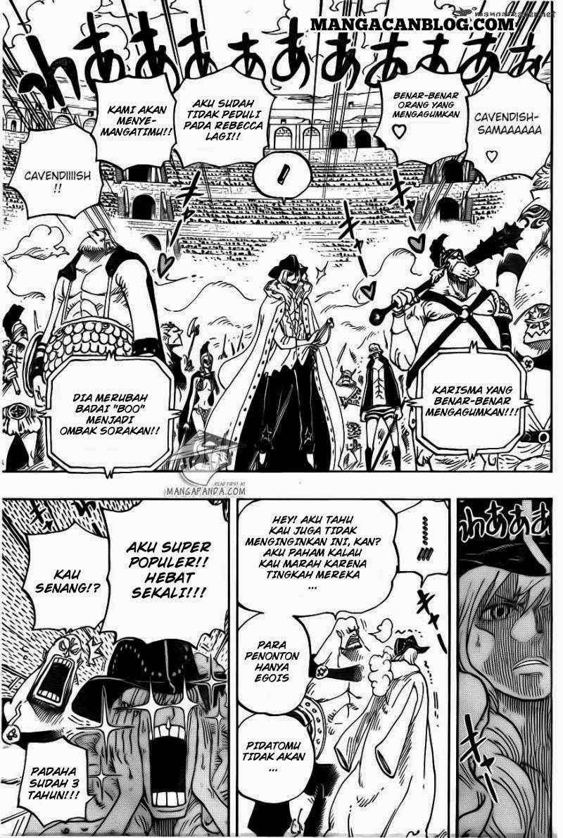 One Piece Chapter 722 Gambar 8