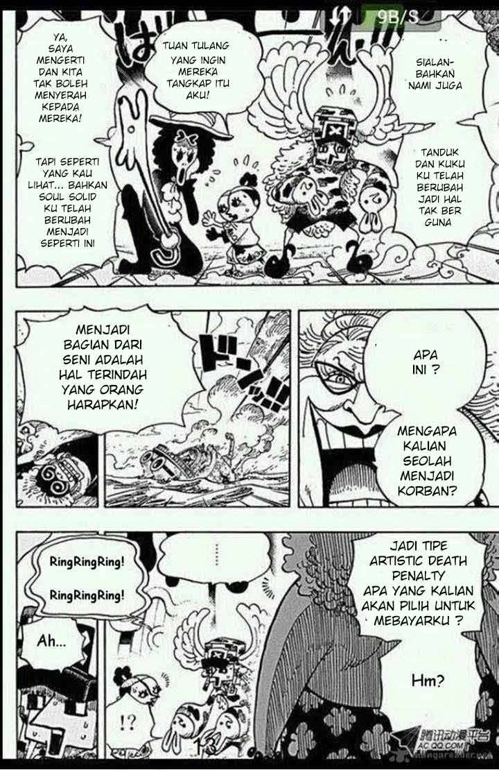One Piece Chapter 718 Gambar 13