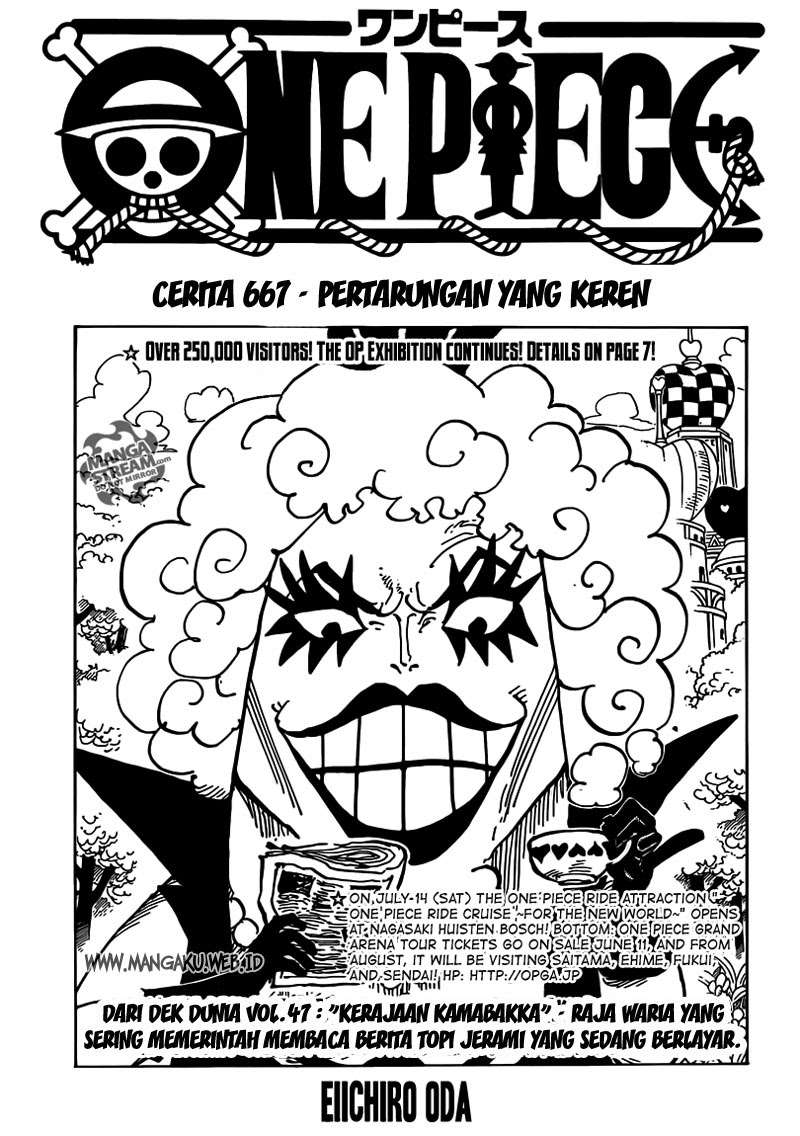 Baca Komik One Piece Chapter 667 Gambar 1