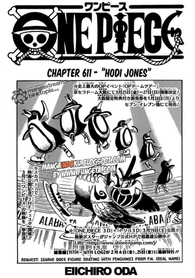 Baca Komik One Piece Chapter 611 Gambar 1
