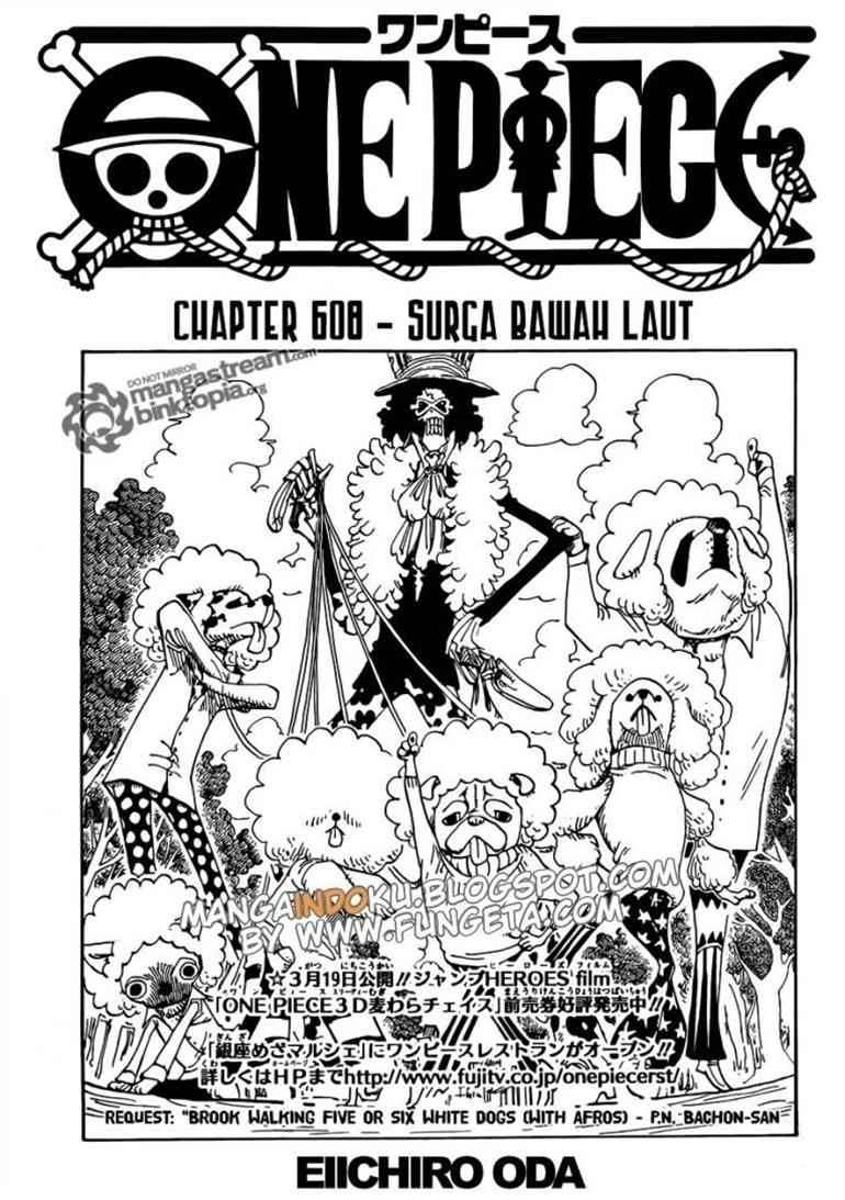 Baca Komik One Piece Chapter 608 Gambar 1