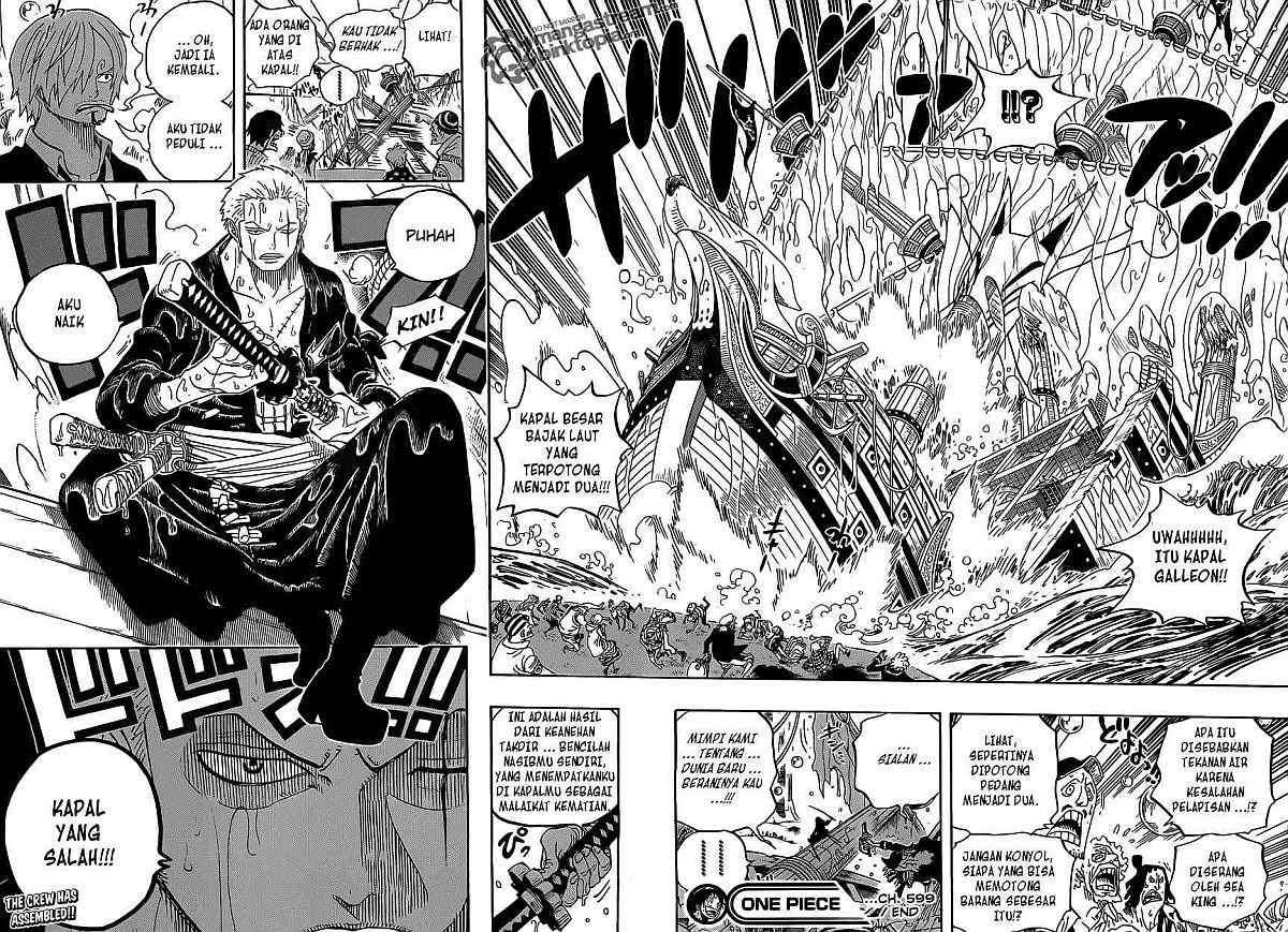 One Piece Chapter 599 Gambar 17