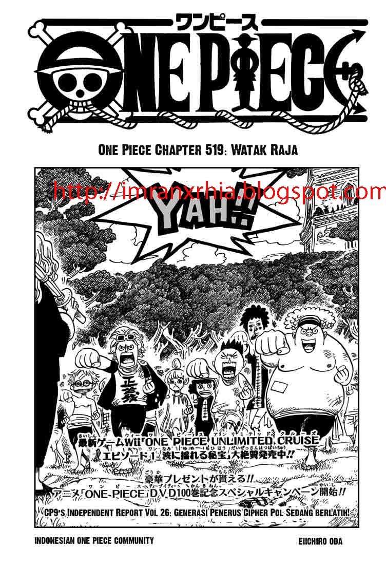 Baca Komik One Piece Chapter 519 Gambar 1