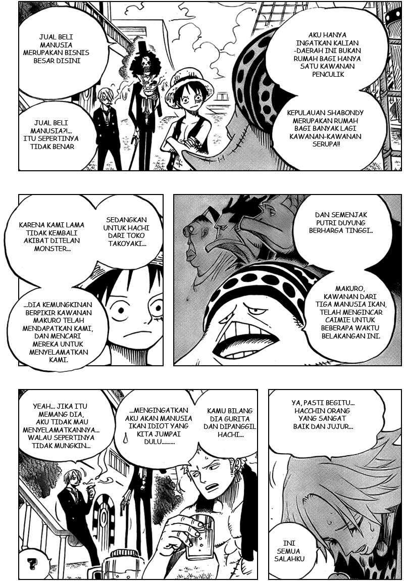 One Piece Chapter 491 Gambar 14