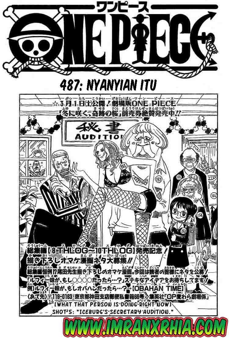 Baca Komik One Piece Chapter 487 Gambar 1