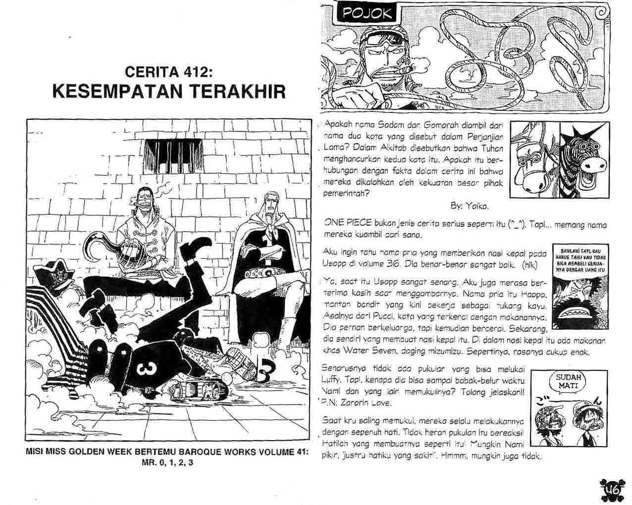 Baca Komik One Piece Chapter 412 Gambar 1