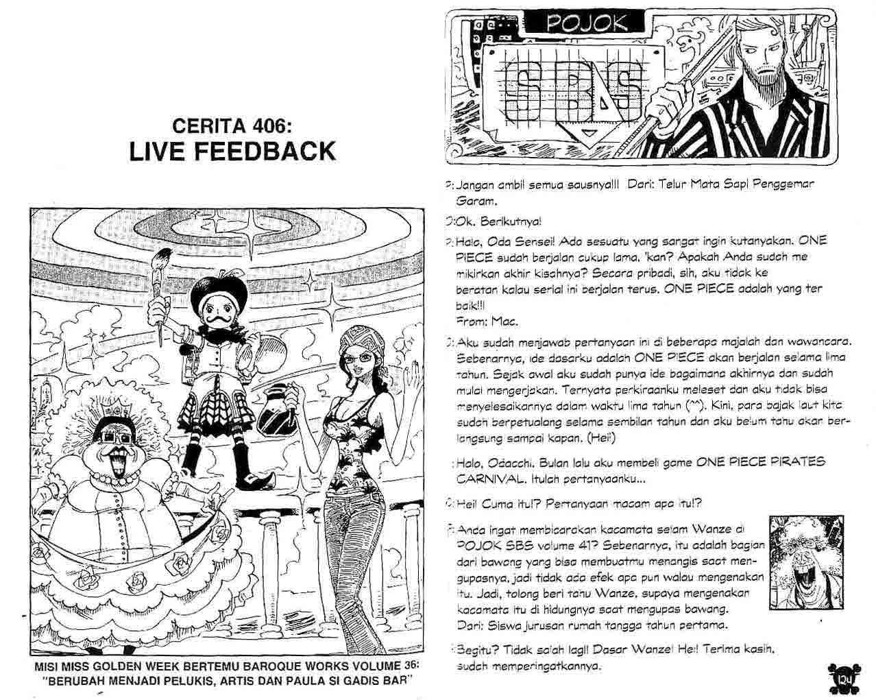 Baca Komik One Piece Chapter 406 Gambar 1