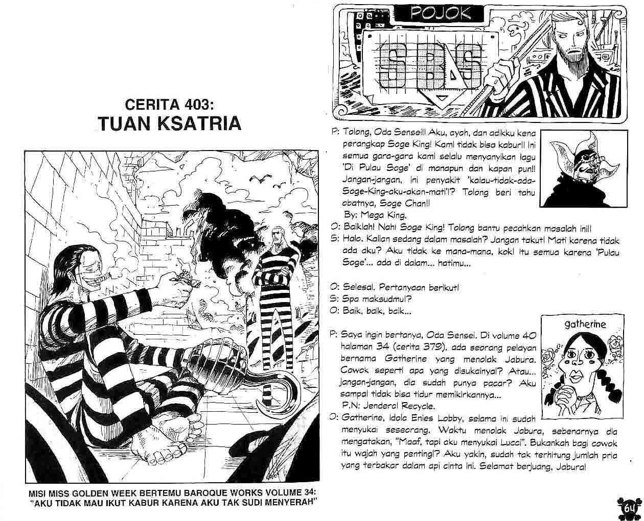 Baca Komik One Piece Chapter 403 Gambar 1