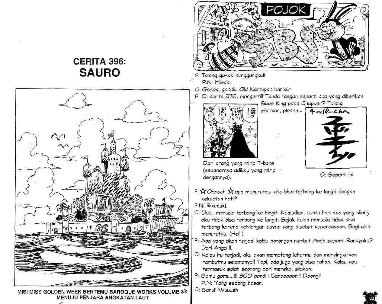Baca Komik One Piece Chapter 396 Gambar 1