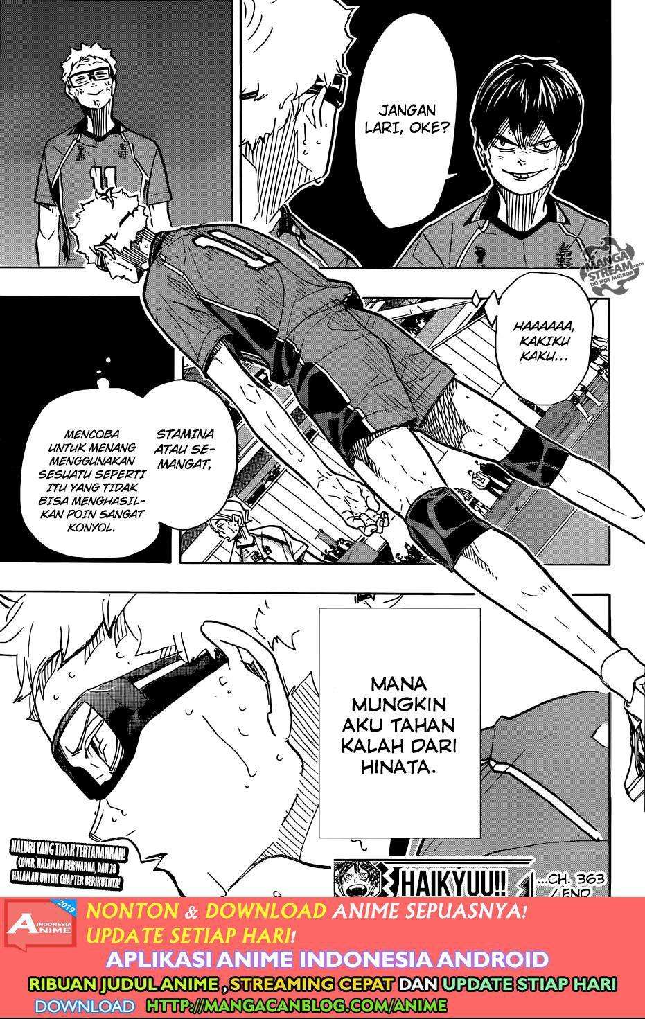 Haikyuu!! Chapter 363 Gambar 17