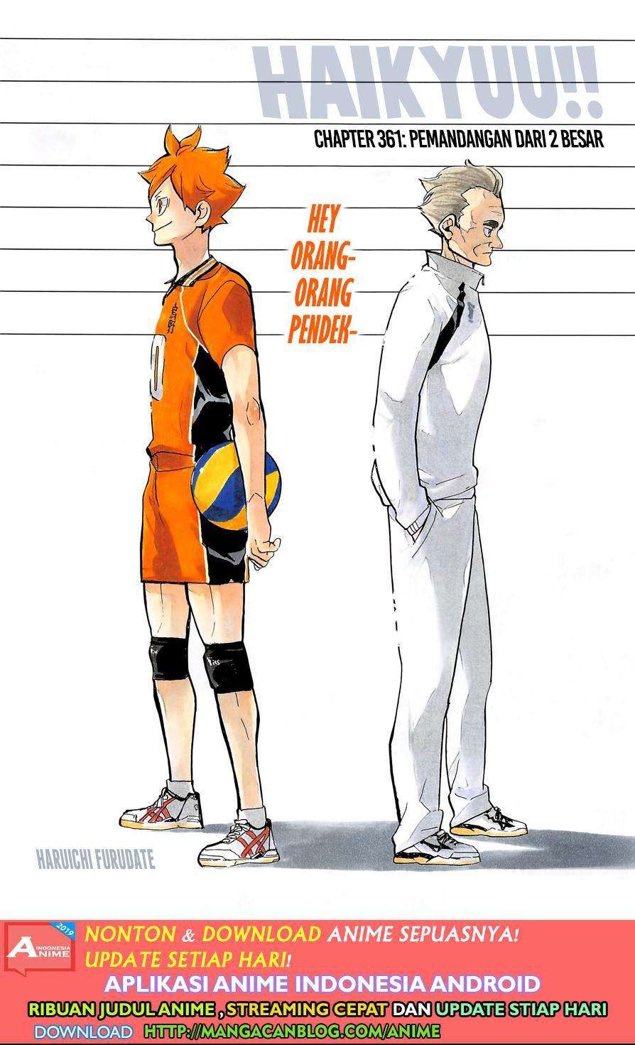 Baca Komik Haikyuu!! Chapter 361 Gambar 1