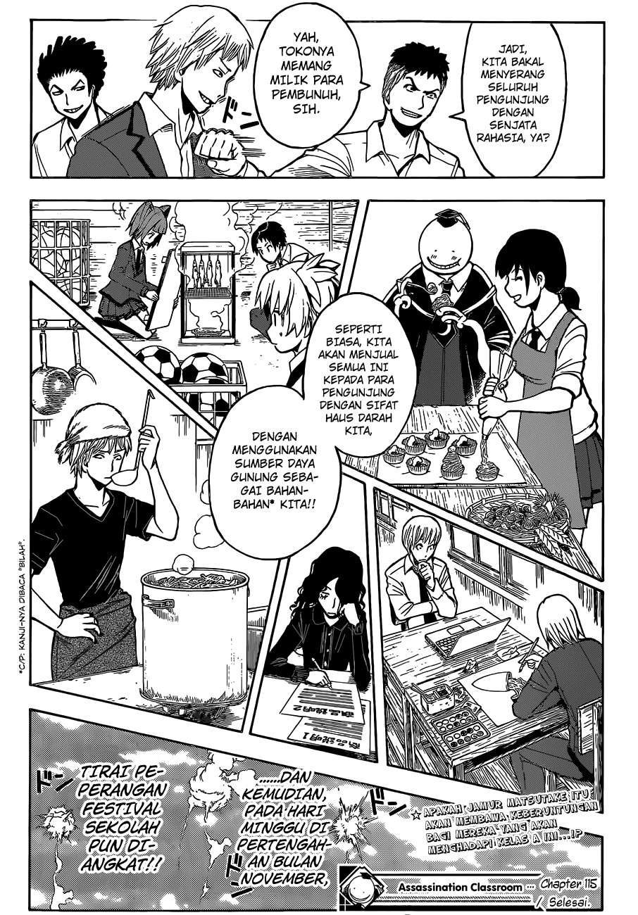 Assassination Classroom Chapter 115 Gambar 23