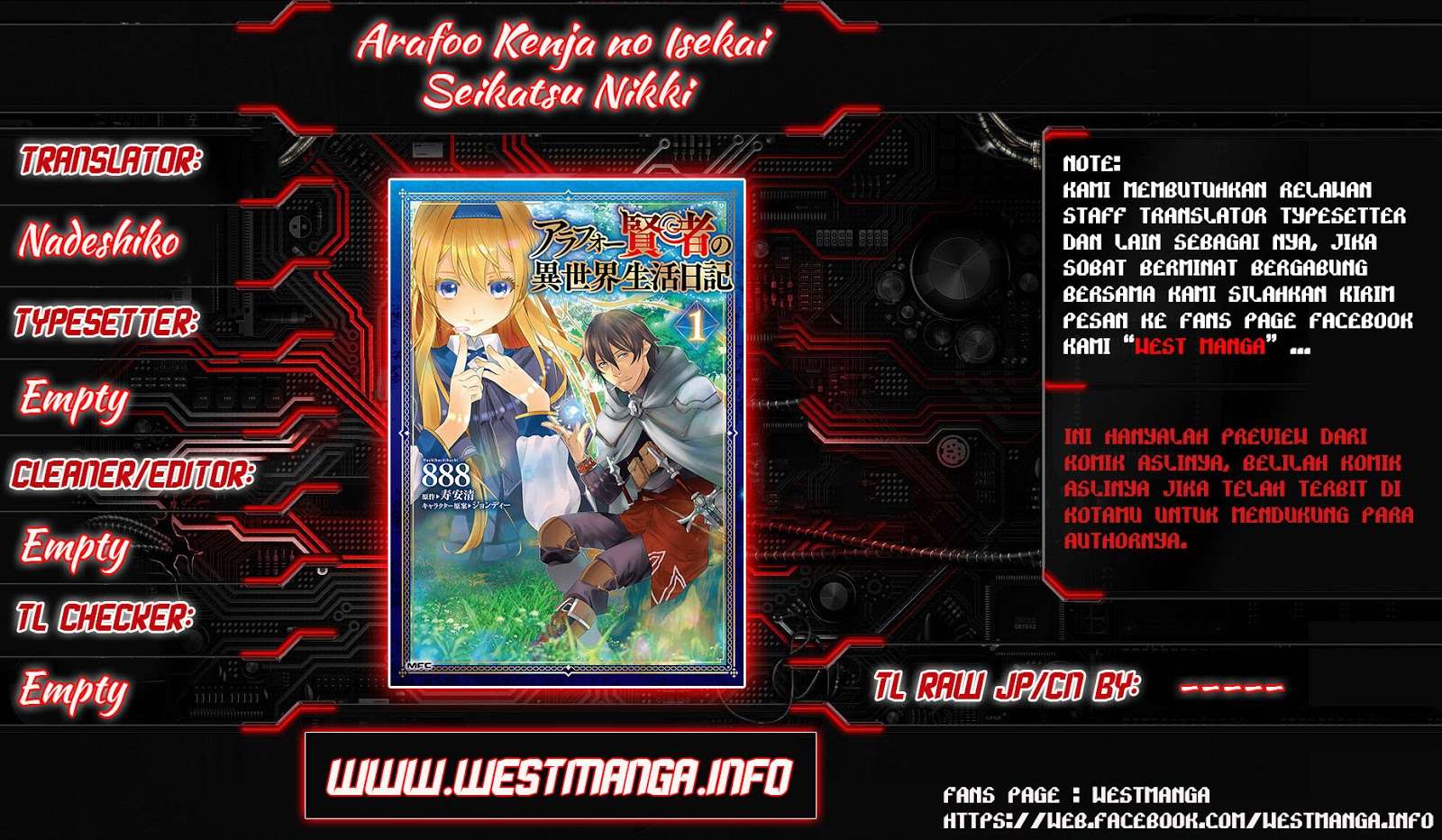 Baca Komik Arafoo Kenja no Isekai Seikatsu Nikki Chapter 05 Gambar 1
