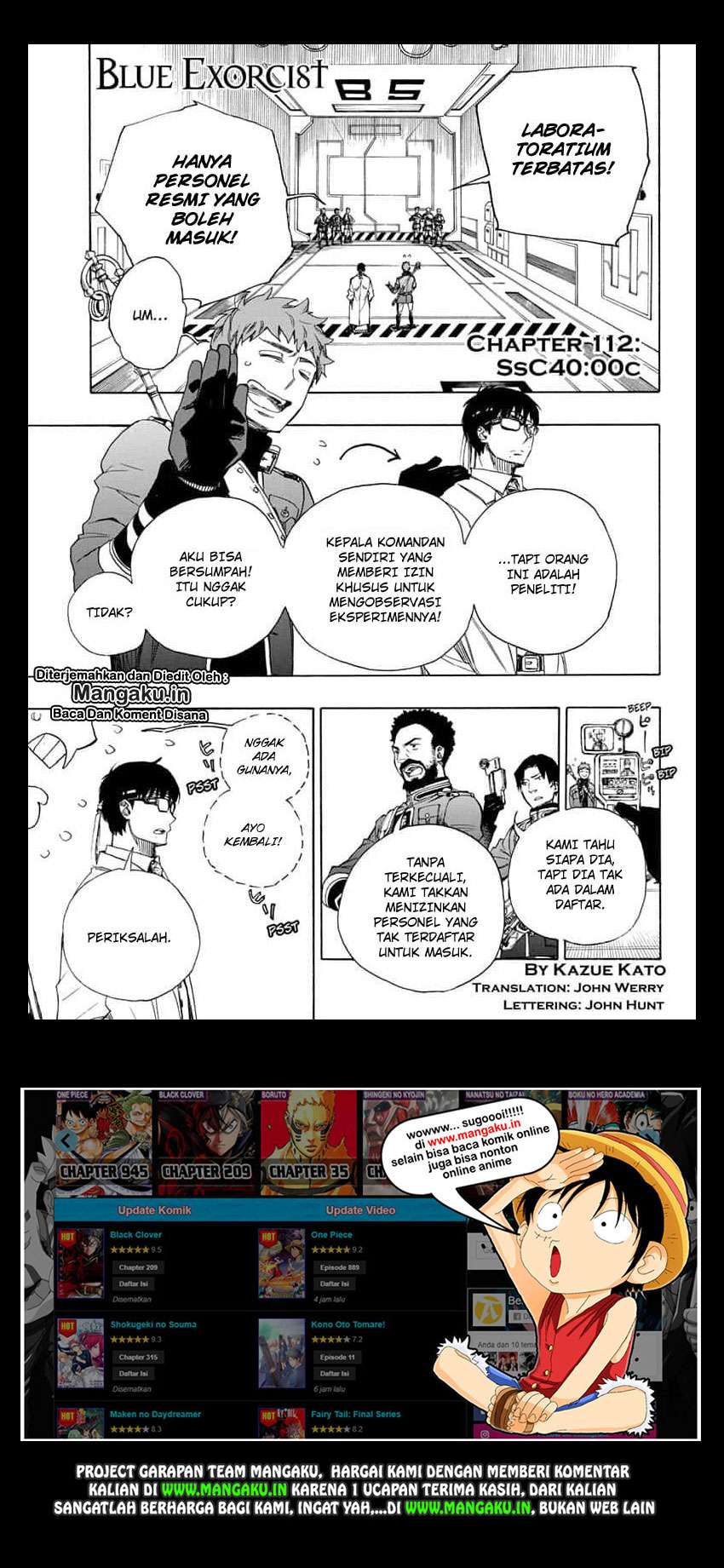 Baca Manga Ao no Exorcist Chapter 112 Gambar 2