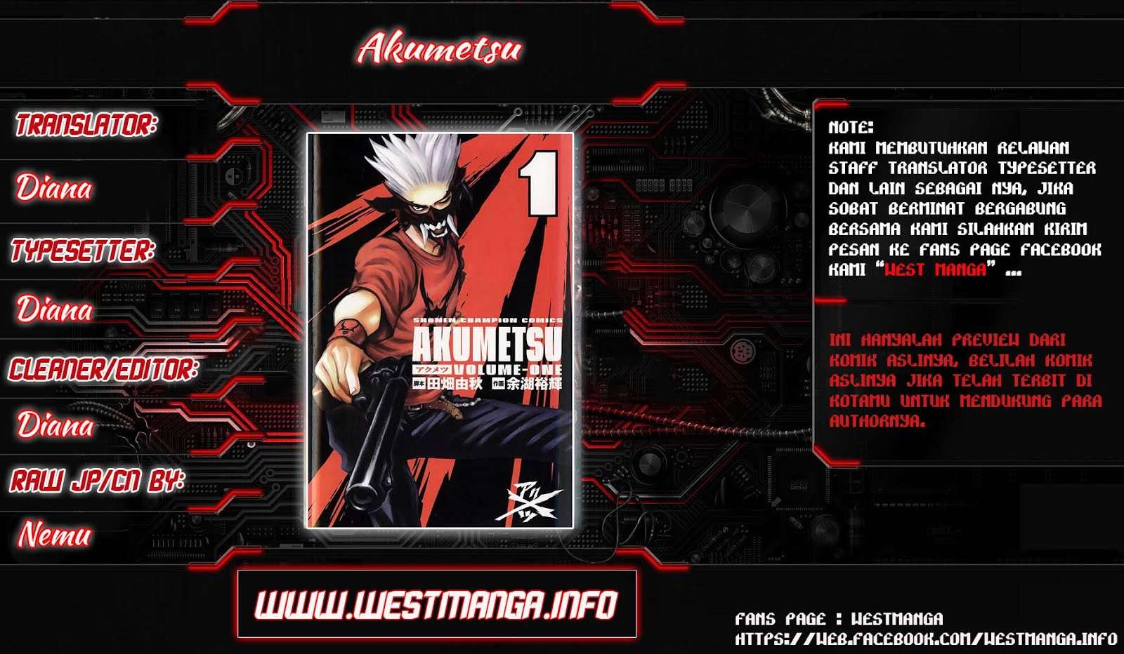 Baca Komik Akumetsu Chapter 24 Gambar 1