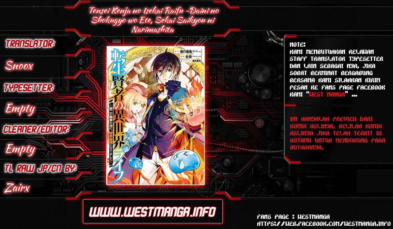Baca Manga Tensei Kenja no Isekai Raifu Chapter 1.1 Gambar 2