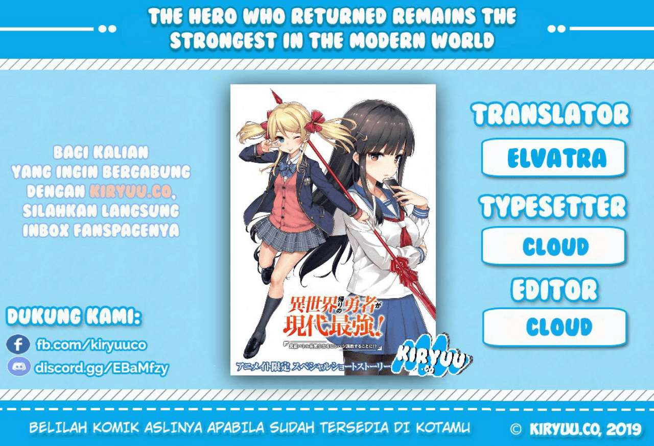 Baca Manga The Hero Who Returned Remains the Strongest in the Modern World Chapter 2.2 Gambar 2
