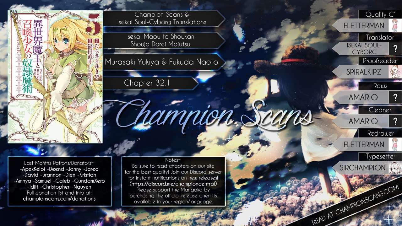 Isekai Maou to Shoukan Shoujo no Dorei Majutsu Chapter 32.1 Gambar 22