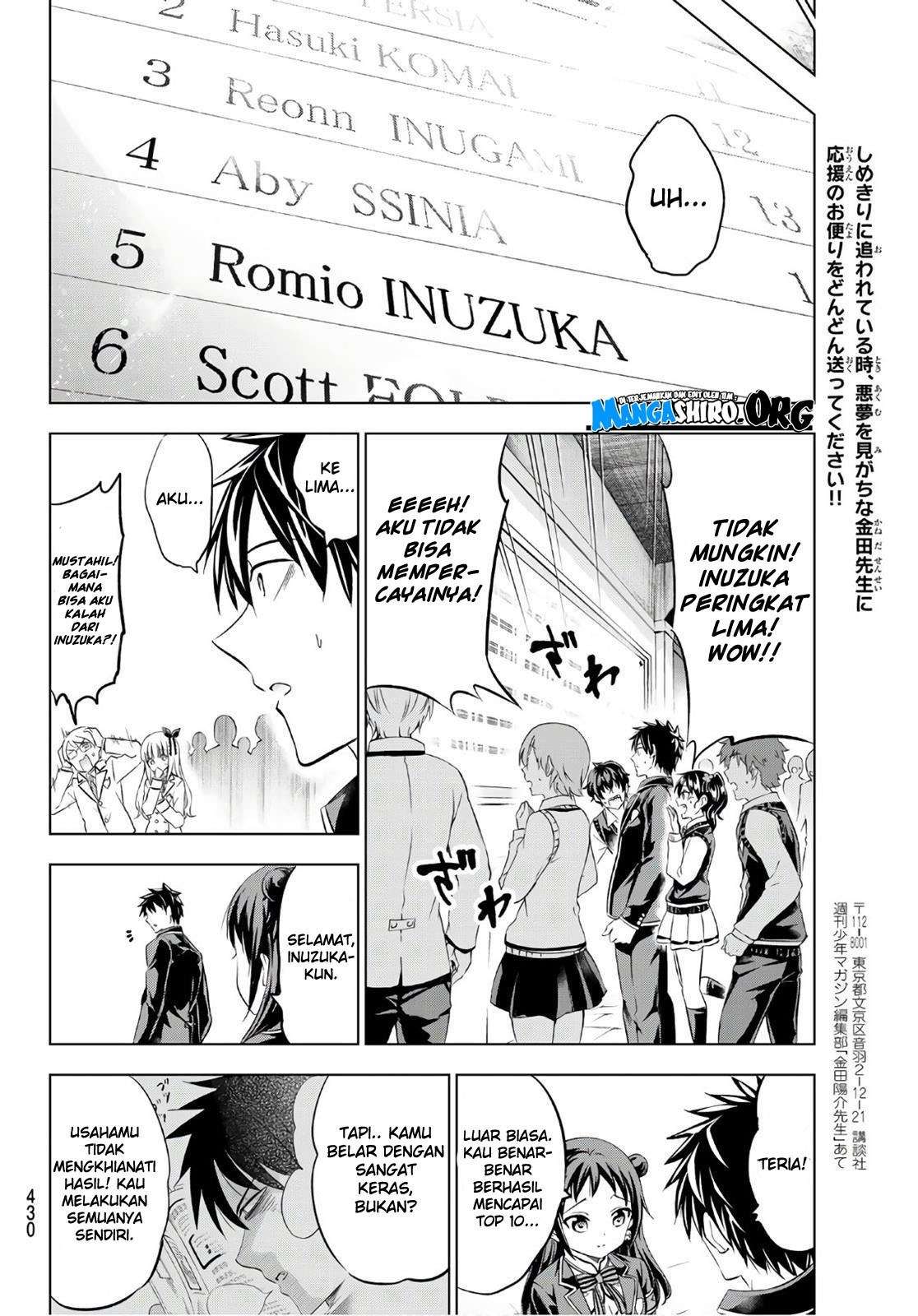 Kishuku Gakkou no Juliet Chapter 69 Gambar 20